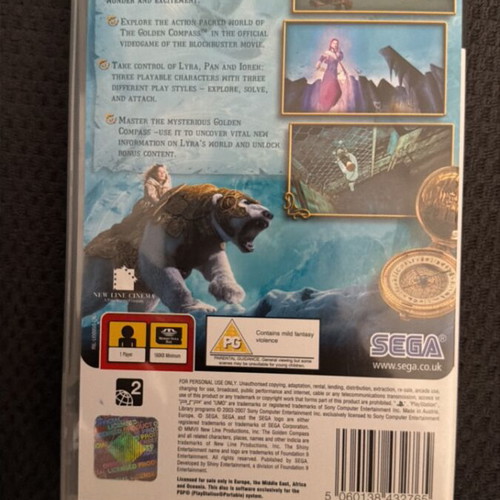 PSP The Golden Compass game like new