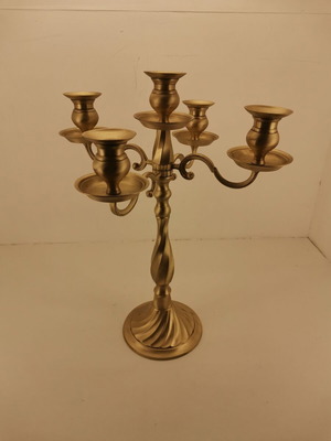 Bronze Candlestick 5-Arm Used, 1980s