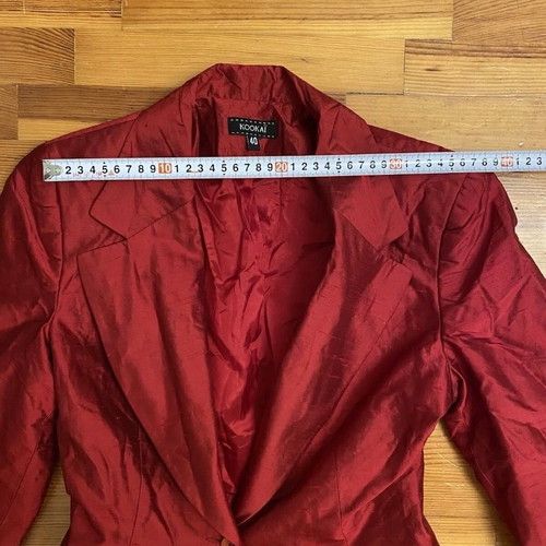 Silk red Kookai jacket used, size small