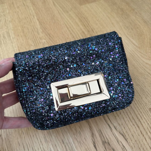 Evening crossbody bag like new, blue