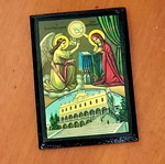Vintage εικόνα Ευαγγελισμού από την Τήνο σαν καινούργια