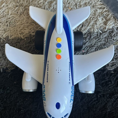 Toy airplane Jumbo with sound and lights like new