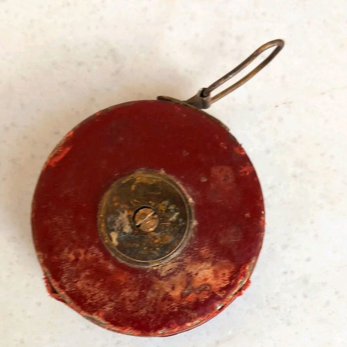 Measuring tape used 15 meters in leather case Record