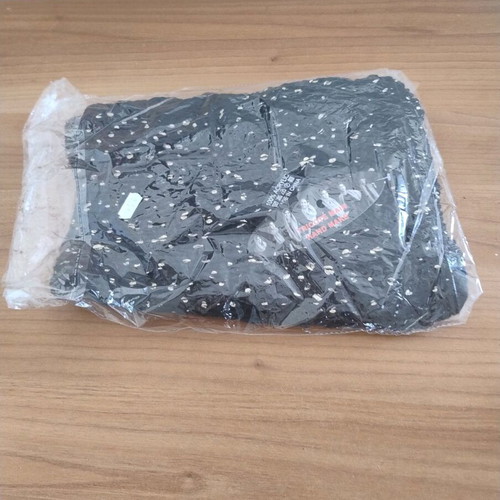 Black acrylic scarf new in packaging