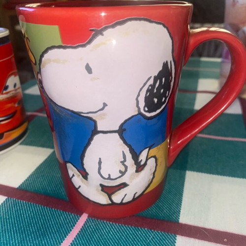 Children's mugs old used, set of 4 pieces