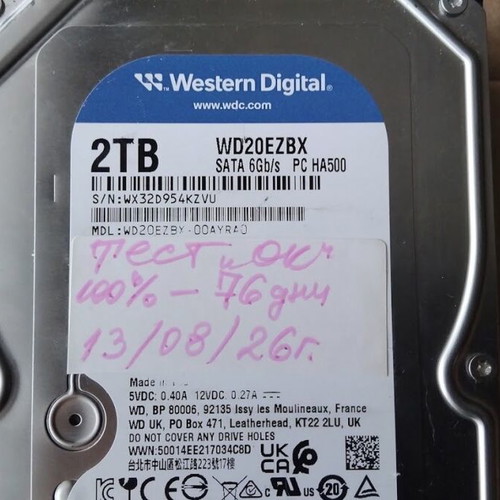 Western Digital WD Blue WD20EZBX 2TB SATA 6.0Gb/s Hard Drive