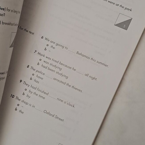Answer Key & Tests booklet for Grammar Steps Books 1-5