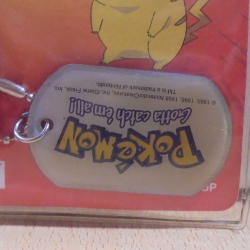 Pokemon Poliwrath old promotional metal dog tag Nintendo 1999 new