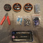 E-cigarette replacement and tool set used