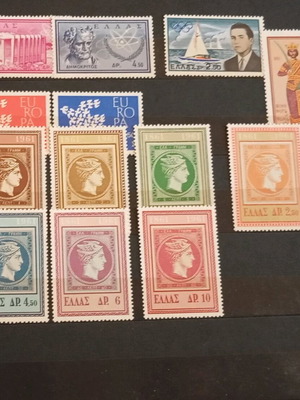 Stamps unused new, 386 pieces 1961-1974