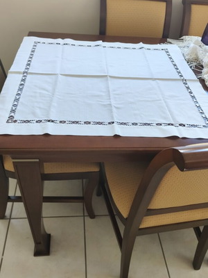 Square tablecloth large handmade