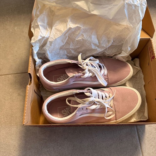 Vans platform shoes like new, size 38, white and pink