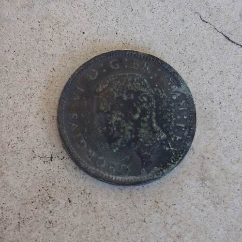 6 Pence 1946 England used, 50% silver coin