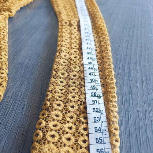 Camomilla blouse mustard lace, new, EU34