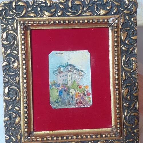 Small collectible painting by Chrysoula Zogia used