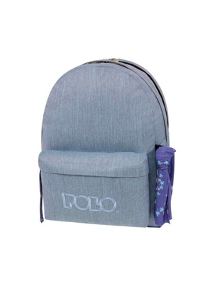 Polo school bag like new with 2 large compartments and waterproof cover