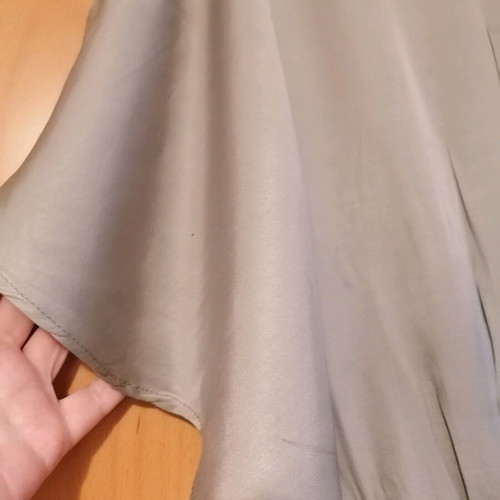 Helmi maxi satin dress size M like new, light khaki