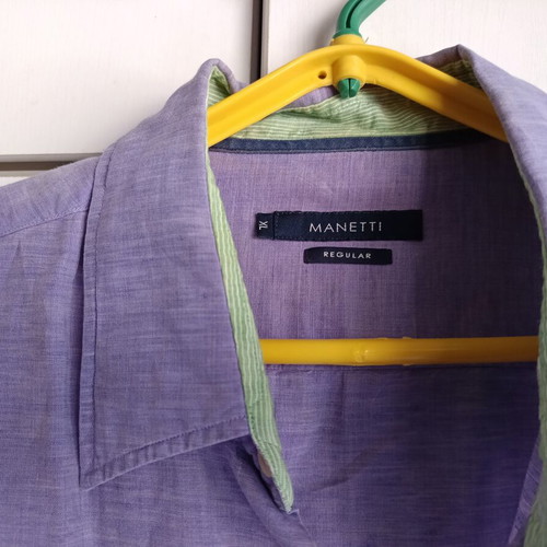 Manetti purple dress shirt XL like new