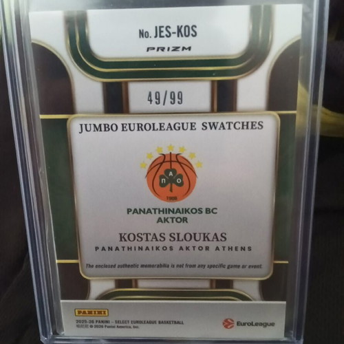 Kostas Sloukas Lot new patches and sp