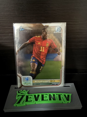 Nico Williams 1st Bowman Topps Bowman Chrome EURO U-21 2023 card