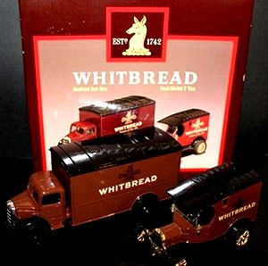 Corgi D94/1 Whitbread 1. Bedford Box Van 2. Ford Model T Van Κλίμακα 1:43 Καινούργια Τιμή 20 ευρώ
