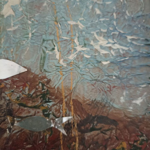 Esta Makraki original paintings, 30x26 cm, set of 3