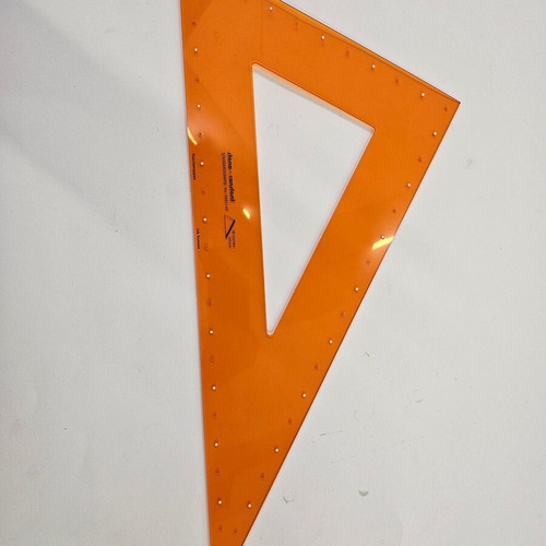 Drawing triangle 60 degrees 40 centimeters new