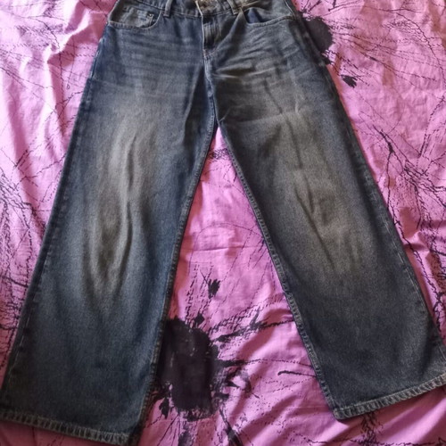 Motel Baggy High Waist Denim Jeans like new, size M, black