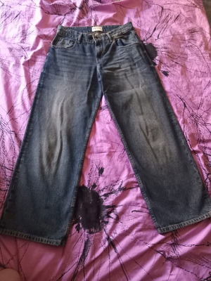 Motel Baggy High Waist Denim Jeans like new, size M, black