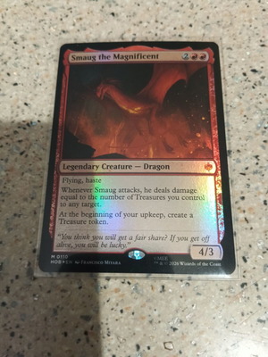 Smaug the Magnificent Magic the Gathering фойл карта