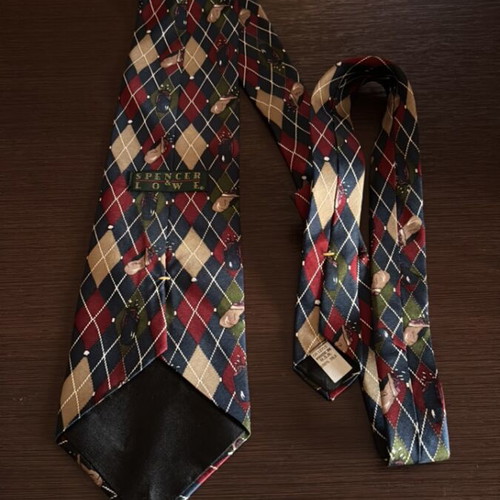Spencer&Lowe men's silk tie like new, multicolor