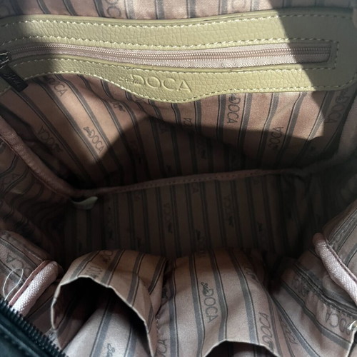 Doca backpack like new, black and beige