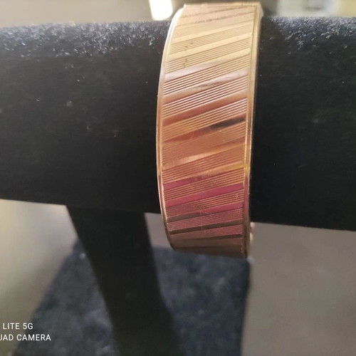 Gold-plated bracelet with hallmark and earrings like new, set