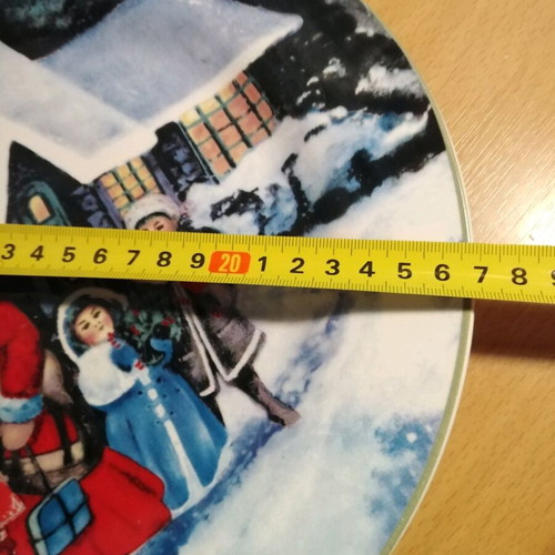 MSA Vintage Large Christmas Ceramic Platter like new