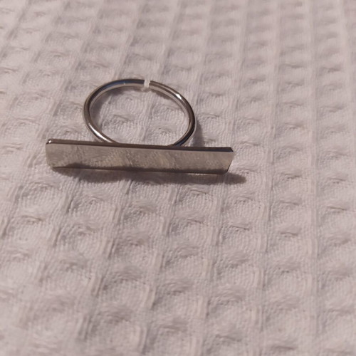 Ring Fo bijoux silver color adjustable, like new
