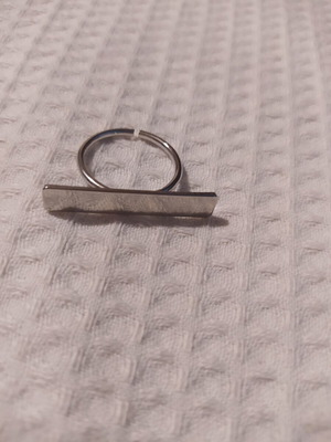 Ring Fo bijoux silver color adjustable, like new