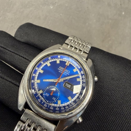 Seiko 6139-6012 vintage chronograph 1977, used automatic watch
