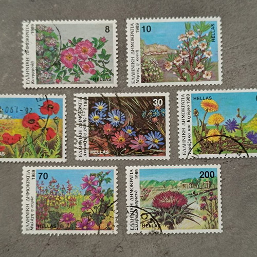 Wildflowers full stamp series used 1989 sealed