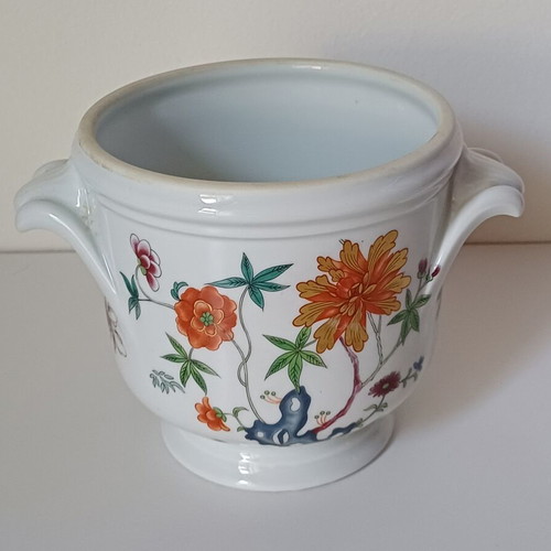 Vintage porcelain cachepot Raynaud & Co. Limoges Hanoï like new