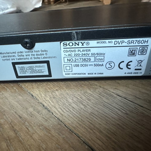 Sony DVD player for parts or repair