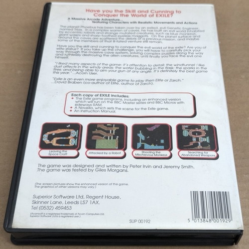 Exile BBC Micro Cassette like new
