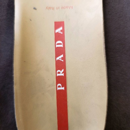 Prada leather sneakers size 37 like new