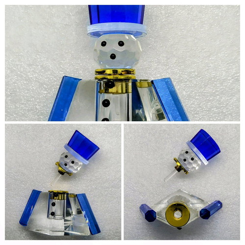 Crystal bottle for snowman perfume Laureline FONTANEL