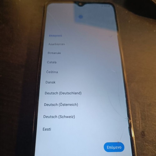 Samsung Galaxy A32 5G 64GB smartphone with cracked glass