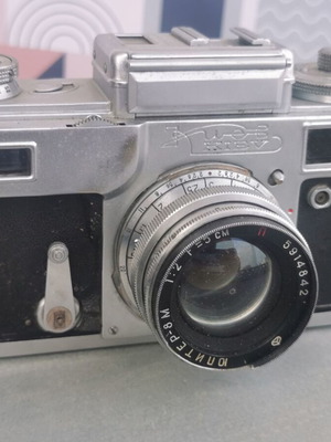 Kiev 4 camera with Jupiter-8 50mm f2 lens used