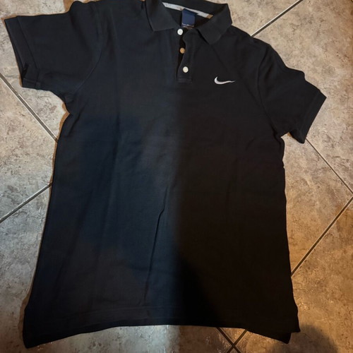 Nike Polo shirt black used, size Large