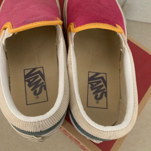 Vans pink slip ons used, size 36