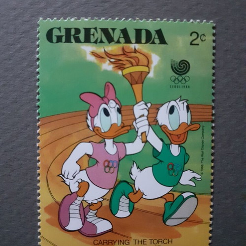 Grenada Walt Disney Summer Olympic Games Seoul '88 stamp set, 6 pcs