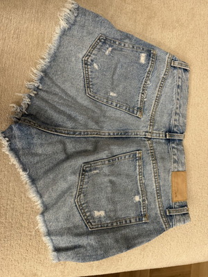 Zara denim shorts used, size M 38 10, blue