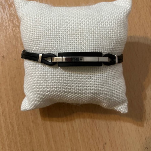 Comete men's bracelet like new, black and silver